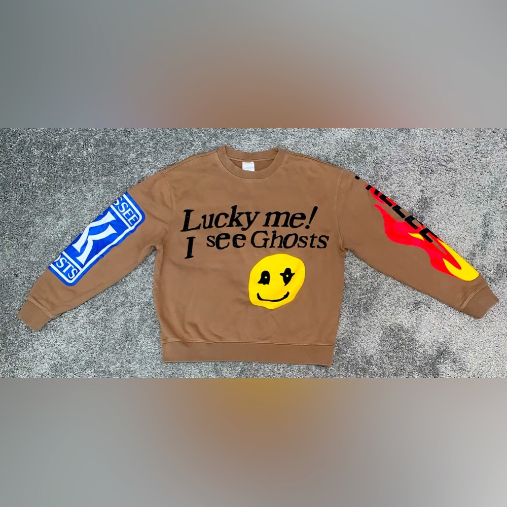 Lucky Me I See Ghosts Camp Flog Gnaw Nov 11 Kid Cudi Sweater Crewneck Kanye West